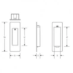 Flush Pulls HALLIDAY AND BAILLIE FLUSH PULL HB650