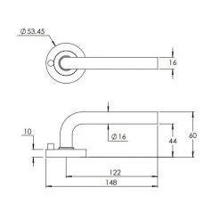 MADINOZ URBAN ROUND ROSE LEVERSET MDZ L40T