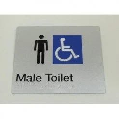 Tim The Sign Man MALE DISABLED TOILET SIGN