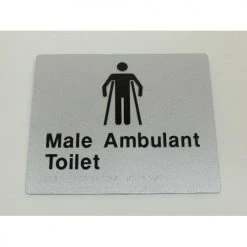 Tim The Sign Man MALE AMBULANT TOILET SIGN