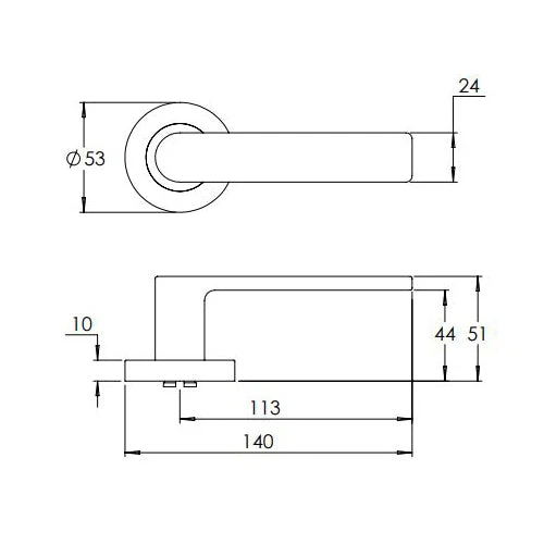 MADINOZ VISION ROUND ROSE LEVERSET MDZ888-14 Handles & Hardware 3 MADINOZ VISION ROUND ROSE LEVERSET MDZ888-14 Handles & Hardware