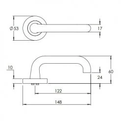 MADINOZ VISION ROUND ROSE LEVERSET MDZ888-18 Handles & Hardware 5 MADINOZ VISION ROUND ROSE LEVERSET MDZ888-18 Handles & Hardware