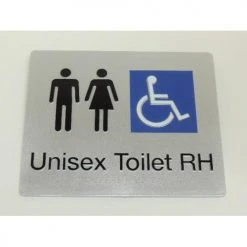 Tim The Sign Man UNISEX DISABLED TOILET SIGN (RIGHT HAND) Toilet & Shower Signage